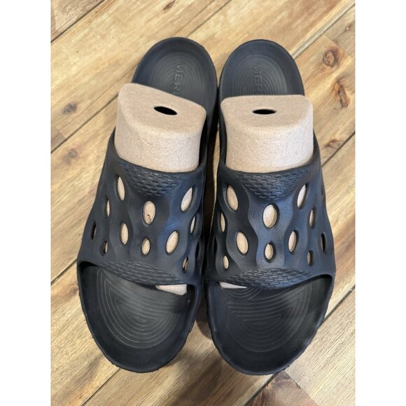 Merrell Sandals Mens 13 Hydro Slide Black Slip On Comfort Low Top Open Toe Flats main image 5